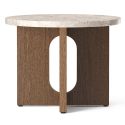 Audo Copenhagen Androgyne Side Table, Wood Base Ø50cm