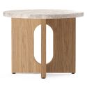 Audo Copenhagen Androgyne Side Table, Wood Base Ø50cm