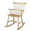 FDB Møbler J52G Wooden Rocking Chair