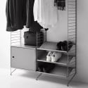 String Shoe Shelf, 58x30cm - Grey