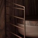 String Shelving Wall Side Panel, 75x30cm, 2 Pack, Brown