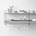 String  Shelving Hanger Rack 30cm, Grey, 2 Pack
