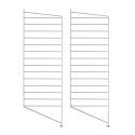 String Shelving Floor Side Panels, 85x30cm, 2 Pack, Grey