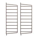 String Shelving Wall Side Panels, 50x20cm, 2 Pack, Brown
