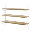 String Pocket Shelving - Oak White