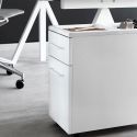 String Works Mobile Desk Storage Unit, White
