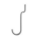 String Shelving Galvanized vertical Hook (4 Pack)