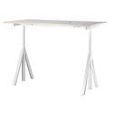 String Works Height Adjustable Work Desk - 160x78m, Grey Lino