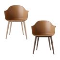 Audo Harbour Chair - Wooden Base, Plastic Shell