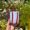 MAEGEN Atina Glass Tumbler - Blue & Red