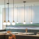 Tooy Nabila 552.22 Pendant - Brushed Brass/Clear Glass
