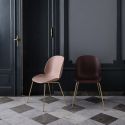 Gubi Beetle Dining Chair - Unupholstered - Metal Conic Leg Base