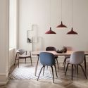 Gubi Beetle Dining Chair - Unupholstered - Wooden Leg Base