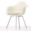 Vitra Eames DAX Plastic Upholstered Armchair