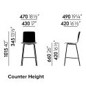 Vitra Hal Ply Counter Stool