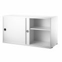 String Shelving - Sliding Door Cabinet