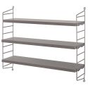 String Pocket Shelving - Dark Grey