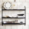 String Pocket Shelving - Black Ash