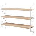 String Pocket Shelving - Ash White