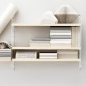 String Pocket Shelving - Ash White