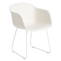 Muuto Fiber Recycled Armchair - Sled Base