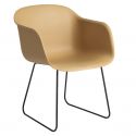 Muuto Fiber Recycled Armchair - Sled Base