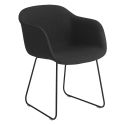 Muuto Fiber Armchair - Tube Base Upholstered