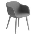 Muuto Fiber Armchair - Wood Base Upholstered