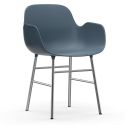 Normann Copenhagen Form Armchair - Chrome Base