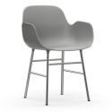 Normann Copenhagen Form Armchair - Chrome Base