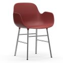 Normann Copenhagen Form Armchair - Chrome Base