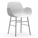 Normann Copenhagen Form Armchair - Chrome Base