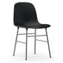 Normann Copenhagen Form Dining Chair - Chrome Base