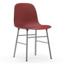 Normann Copenhagen Form Dining Chair - Chrome Base