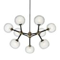 Tooy Nabila 552.19 Pendant - Brushed Brass/Clear Glass