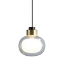 Tooy Nabila 552.22 Pendant - Brushed Brass/Clear Glass