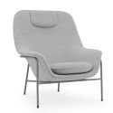 Normann Copenhagen Drape Lounge Chair, High - Steel Leg