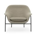 Normann Copenhagen Drape Lounge Chair, Low - Steel Leg