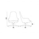 Normann Copenhagen Era High Back Swivel Lounge Chair