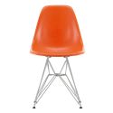 Vitra Eames DSR Fiberglass Chair, Red Orange
