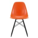 Vitra Eames DSW Fiberglass Chair, Red Orange