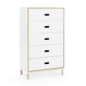 Normann Copenhagen Kabino 5 Drawer Dresser - White
