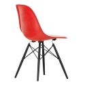 Vitra Eames DSW Fiberglass Chair, Classic Red