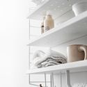 String Pocket Metal Shelving - White