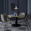 Gubi Beetle Dining Chair - Full Upholstery - Metal Leg Base