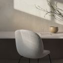 Gubi Beetle Dining Chair - Full Upholstery - Metal Leg Base