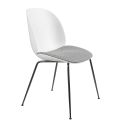 Gubi Beetle Dining Chair - Seat Upholstery - Conic Metal Leg Base
