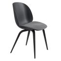 Gubi Beetle Dining Chair - Seat Upholstery - Wooden Leg Base