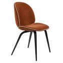 Gubi Beetle Dining Chair - Full Upholstery - Wooden Leg Base