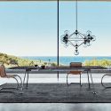 Knoll Grasshopper Rectangular Marble Table